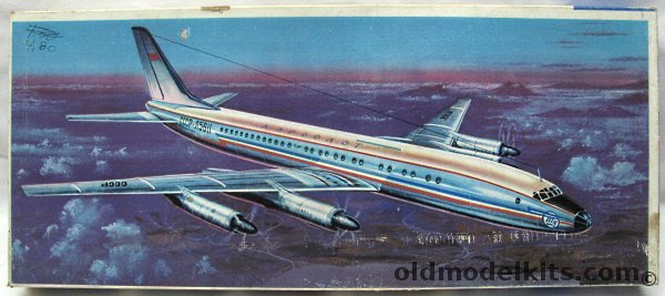 KVZ 1/100 Tupolev Tu-114 Aeroflot, 5008 plastic model kit